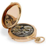 Pocket watch: especially heavy, pink gold hunting case watch… - фото 4