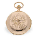 Pocket watch: especially heavy, pink gold hunting case watch… - photo 6