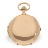 Pocket watch: especially heavy, pink gold hunting case watch… - фото 7