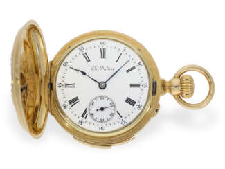 Pocket watch: exquisite lady's hunting case watch with repeat…