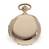 Pocket watch: heavy gold hunting case watch with minute repea… - фото 7
