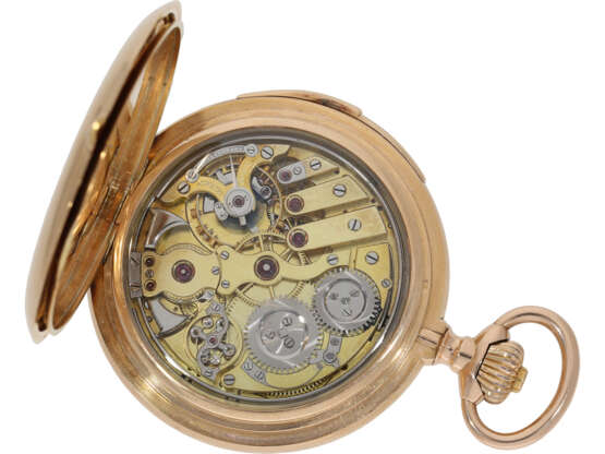 Rare and extremely fine precision pocket watch with minute re… - фото 2