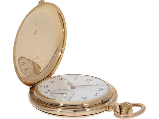 Rare and extremely fine precision pocket watch with minute re… - фото 4