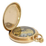 Pocket watch: heavy and large 18K gold hunting case repeater… - photo 4