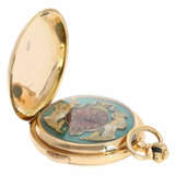 Pocket watch: heavy and large 18K gold hunting case repeater… - фото 5