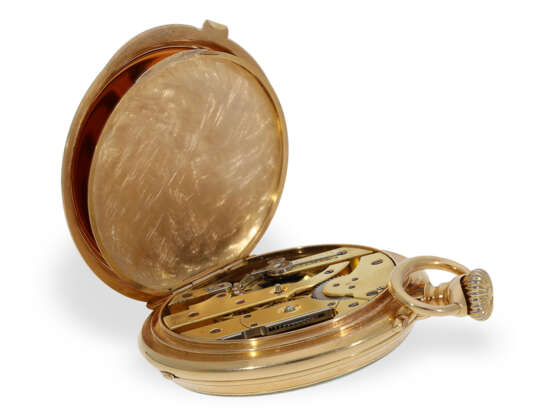 Taschenuhr: extrem seltenes Ankerchronometer mit Kalender, s… - Foto 5