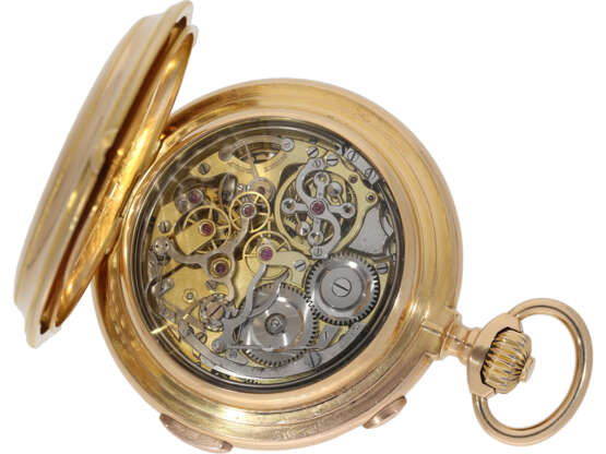 Pocket watch: impressive astronomical hunting case watch with… - photo 2