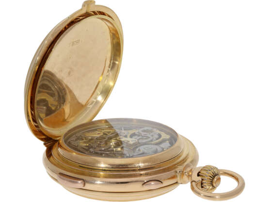 Pocket watch: impressive astronomical hunting case watch with… - фото 4