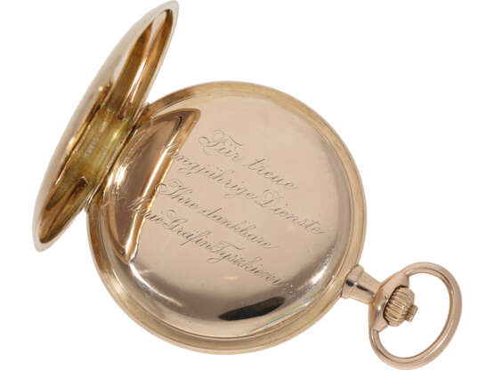 Pocket watch: historically interesting hunting case watch A.… - photo 4