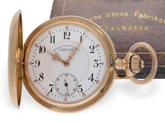Pocket watch: especially large A. Lange & Söhne Glashütte gol… - фото 1