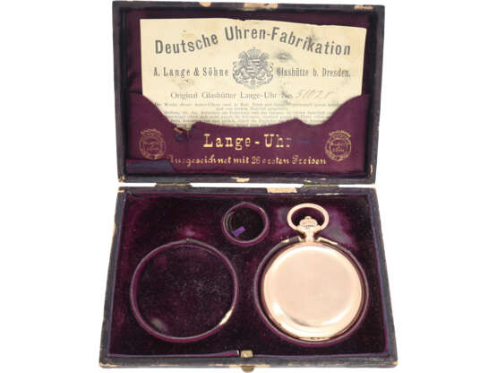 Pocket watch: especially large A. Lange & Söhne Glashütte gol… - фото 2