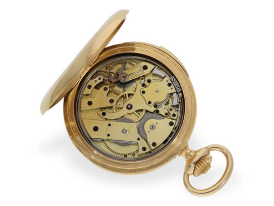 Pocket watch: unusual Patek Philippe gold hunting case watch… - photo 2