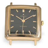 Wristwatch: extremely rare pink gold Zenith with black dial "… - photo 2