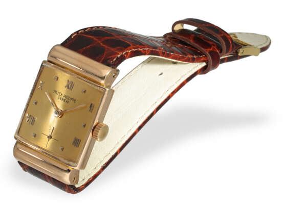 Armbanduhr: rare frühe Patek Philippe Ref. 1438 "Hooded Lugs… - Foto 2