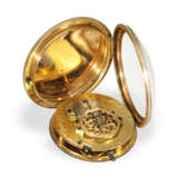 Pocket watch: large gold/enamel verge watch, Lechet Paris, ca… - photo 8