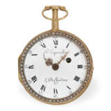 Pocket watch: extremely fine gold/enamel verge watch with pea… - photo 2