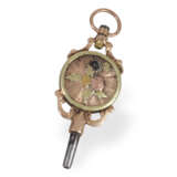 Watch key: extremely rare Louis XVI gold key with calendar, c… - фото 2