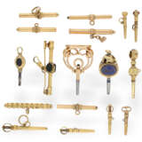 Watch keys: fine collection of gold verge watch keys, ca. 178… - фото 1