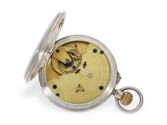 Pocket watch: extremely rare Royal Navy 34-minute carousel in… - photo 2