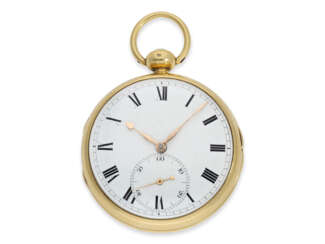 Pocket watch: exceptionally heavy English pocket chronometer,…