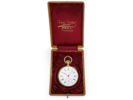 Taschenuhr: äußerst seltenes, hochfeines Chronometer mit 5-M… - Foto 5