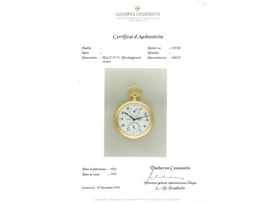 Pocket watch: rarity, highly interesting Vacheron & Constanti… - photo 7