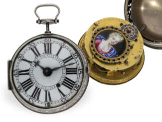 Pocket watch: rarity, Basel Oignon with repeater, enamel pain…