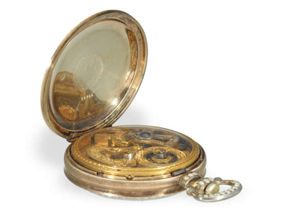 A large enamel pocket watch of exceptional quality, Fleurier… - фото 4
