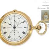 Pocket watch: extremely rare chronometer with chronograph, Va… - фото 1