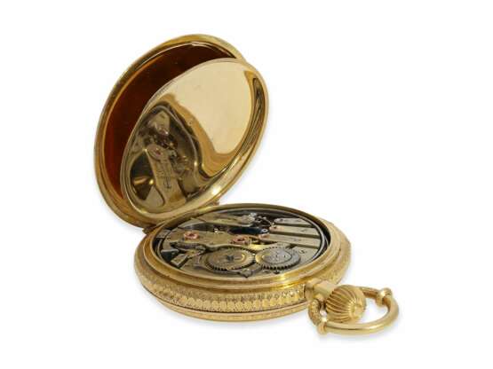 Pocket watch: extremely rare gold/enamel hunting case watch s… - photo 7