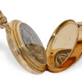 Pocket watch: very fine gold hunting case watch with minute r… - photo 4