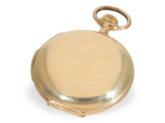 Pocket watch: heavy gold hunting case watch with minute repea… - photo 5