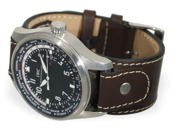 Wristwatch: IWC steel pilot's watch Worldtime GMT, REF. IW326… - фото 2