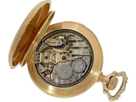 Pocket watch: important Geneva chronometer with perpetual cal… - фото 3