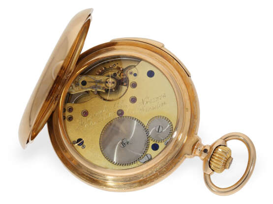Pocket watch: large and heavy A. Lange & Söhne gold hunting c… - photo 2