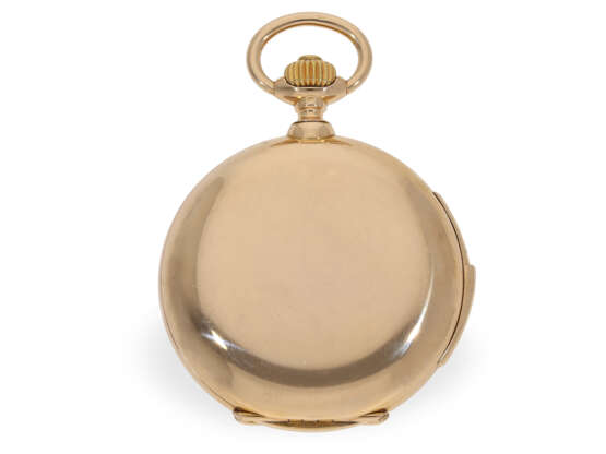 Pocket watch: large and heavy A. Lange & Söhne gold hunting c… - фото 7