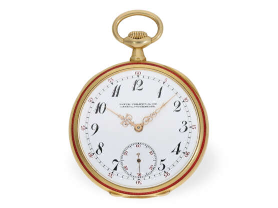 Pocket watch: probably unique, gold/enamel high relief watch… - photo 2