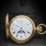 Pocket watch: important hunting case watch with 8 complicatio… - photo 1
