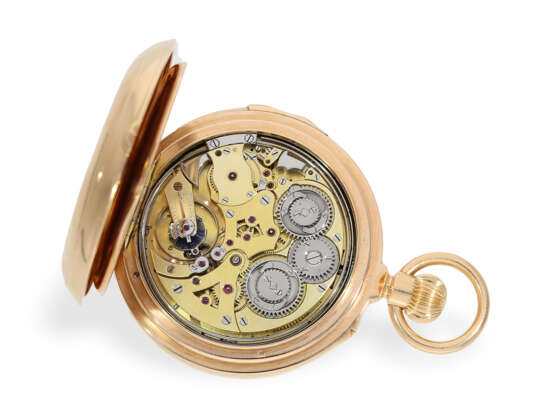 Pocket watch: important hunting case watch with 8 complicatio… - photo 4