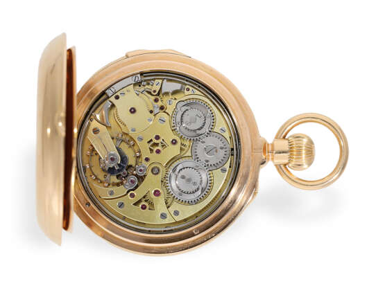 Pocket watch: important hunting case watch with 8 complicatio… - photo 5