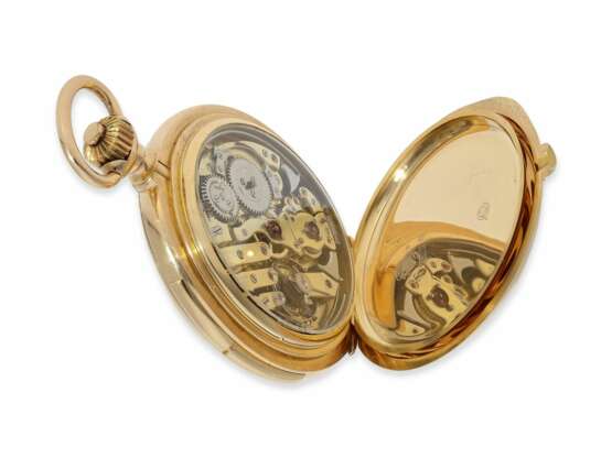Pocket watch: Important, highly complicated gold hunting case… - фото 5