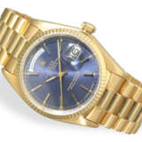 Wristwatch: Rolex Day-Date with blue dial, Ref. 18038, origin… - фото 13