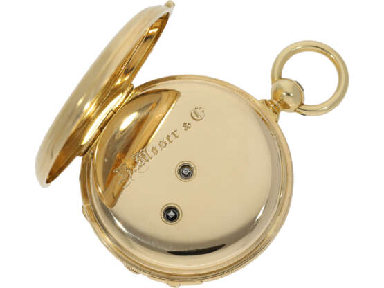 Pocket watch: absolute rarity, astronomical Ankerchronometer… - фото 4