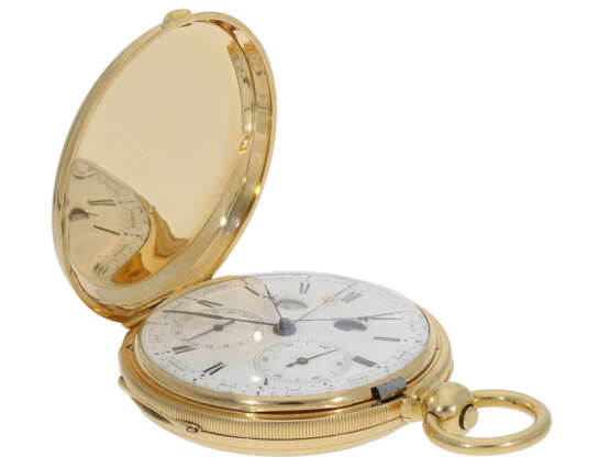 Pocket watch: absolute rarity, astronomical Ankerchronometer… - photo 7