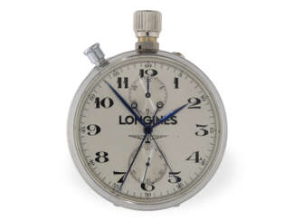 Pocket watch: nearly like new Longines split-seconds chronogr…