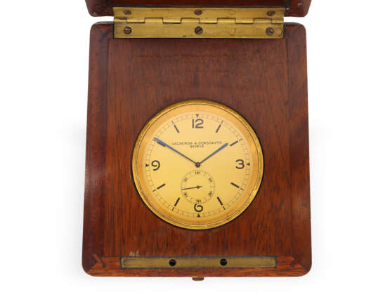 Deck watch: rare observation chronometer with mahogany box, V… - фото 2