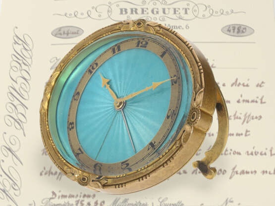 Table clock/travel clock: rarity, Breguet Art Deco 8-day Pend… - фото 1