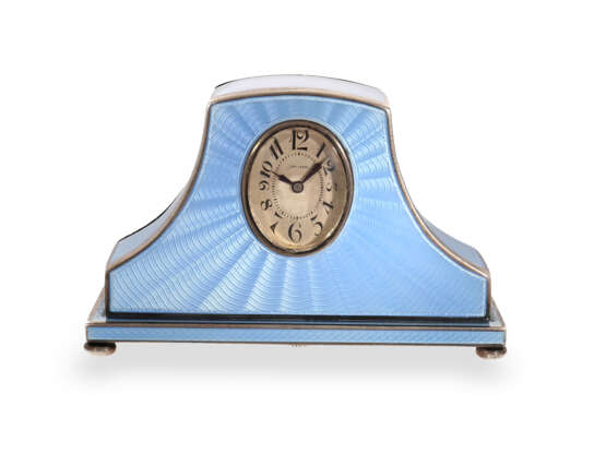 Table clock: unique, extremely rare Zenith miniature enamel c… - фото 1