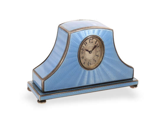 Table clock: unique, extremely rare Zenith miniature enamel c… - photo 3
