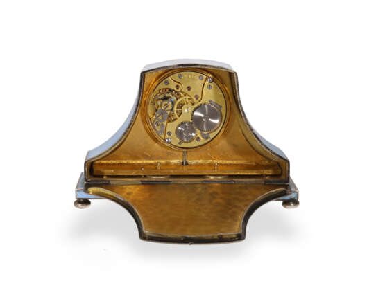 Table clock: unique, extremely rare Zenith miniature enamel c… - фото 6